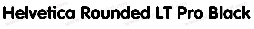 Helvetica Rounded LT Pro Black字体转换